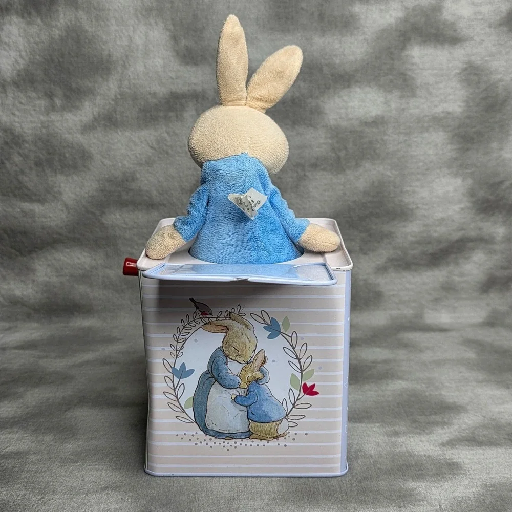 Peter Rabbit Jack In The Box Beatrix Potter Music Metal w/Pop-Up Plush Bunny